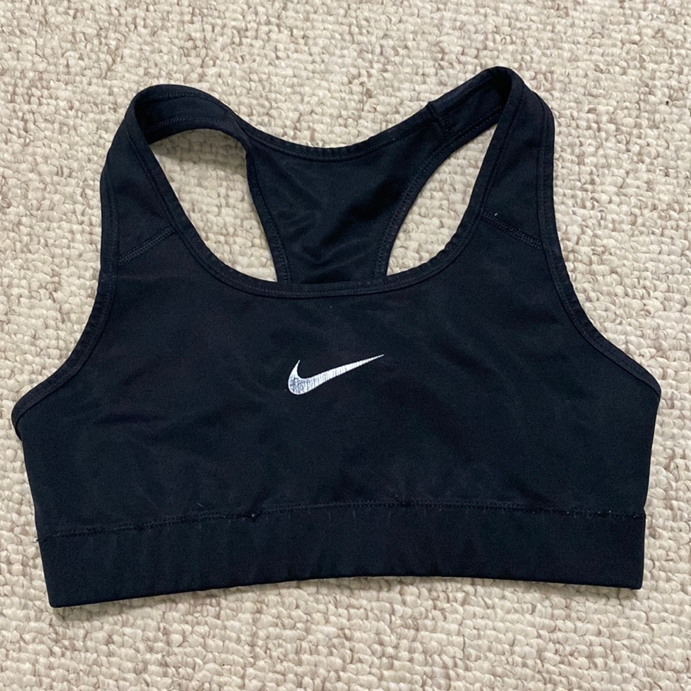 Nike black sports bra size small